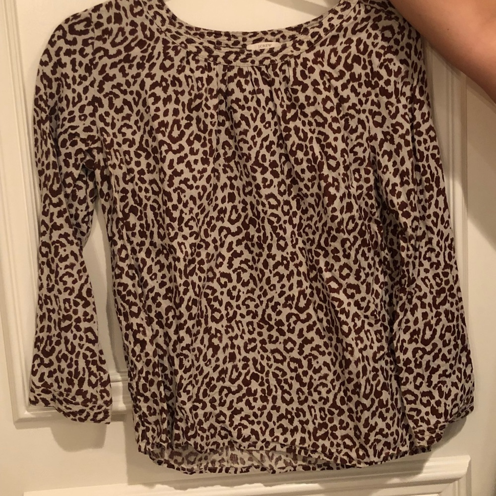 Jarrett cheetah print linen top